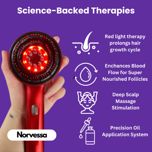 Norvessa™ | Hair-Boost Red Light Scalp Massage