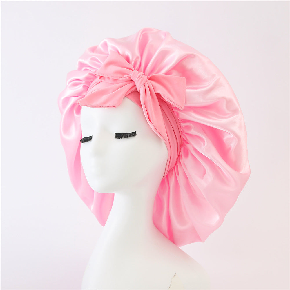 (1+1) Smooth-Night by Norvessa™ (Satin Hair Bonnet with Magic Tie Band)