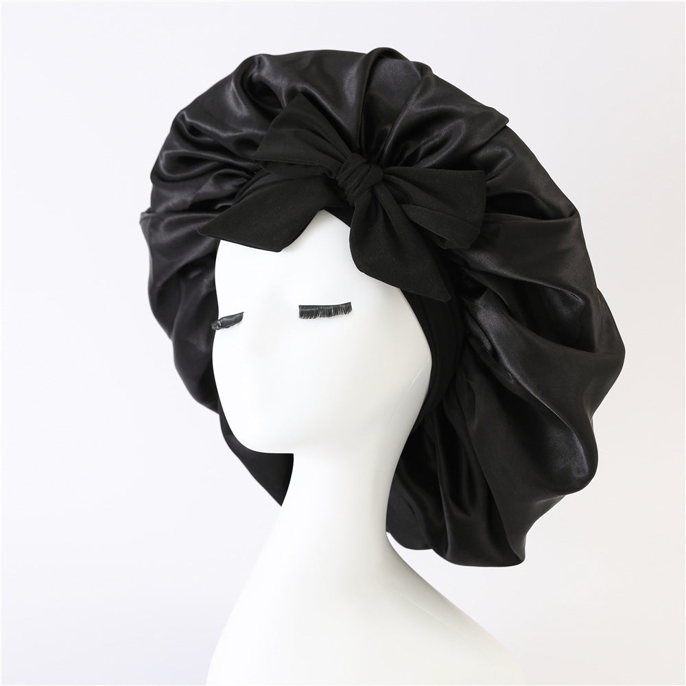 (1+1) Smooth-Night by Norvessa™ (Satin Hair Bonnet with Magic Tie Band)