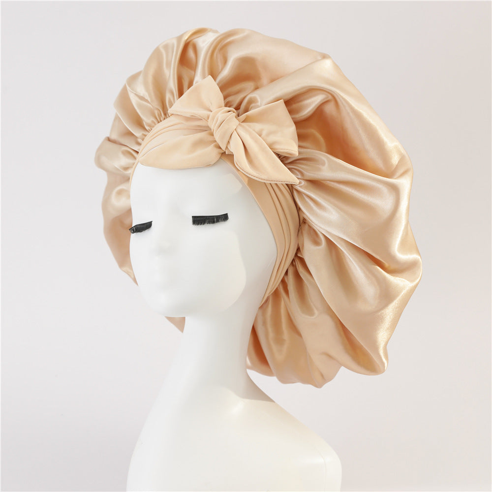 (1+1) Smooth-Night by Norvessa™ (Satin Hair Bonnet with Magic Tie Band)