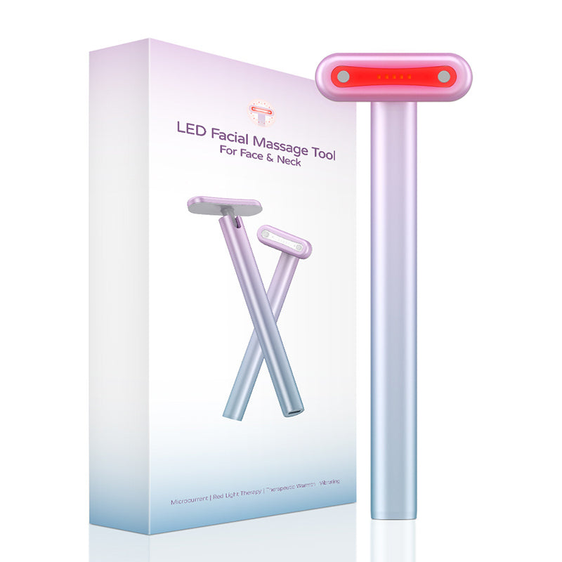 Norvessa™ | LED-gezichtsmassageapparaat anti-aging &amp; rood licht